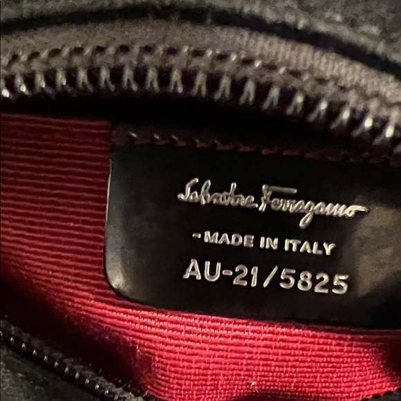 Salvatore Ferragamo Black Shoulder Bag with style chain attached❤️ - Picture 3 of 14